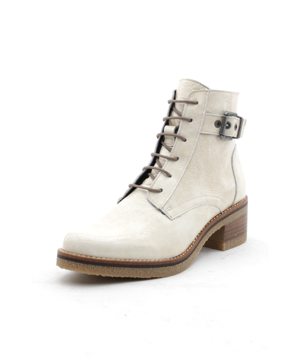 DORKING D8686 LUCERO Bottines Cuir Vernis Beige L Empreinte Chaussures